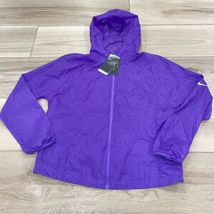 $100 NEW Womens NIKE HOODED REPEL Running JACKET BV4939 326 MEDIUM